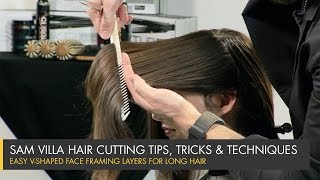 The Secret to Long Hair Transformation Perfect Face Framing Layers [upl. by Dorolisa]