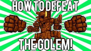 Terraria 12 How to Defeat the Golem UPDATED EASY SOLO GUIDE  TUTORIAL demizegg [upl. by Simeon]