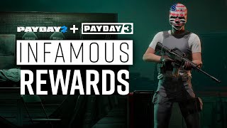 PAYDAY 3 Consigue Recompensas Exclusivas quotInfamous Rewardsquot [upl. by Taft]