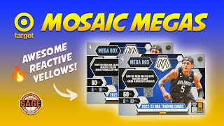 FIRST LOOK 202223 Mosaic Basketball Mega Boxes from Target 🔥 Reactive Yellows 🤩 [upl. by Ahsele]