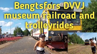 Bengtsfors DVVJ museum railroad and trolleyrides [upl. by Aivun46]