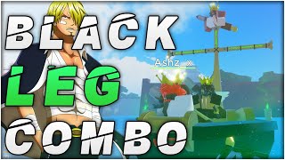 BLACK LEG ONE SHOT COMBO IN GRAND PIECE ONLINE  Fighting Style Showcase  Roblox Grand Piece Online [upl. by Amabelle73]