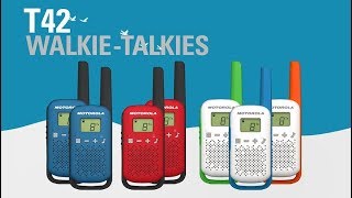 TALKABOUT T42 WalkieTalkie Overview [upl. by Ahsemat449]