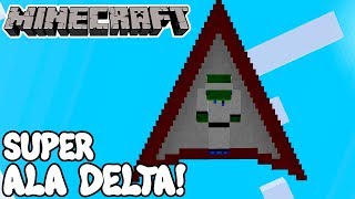 Minecraft 112 MOD SUPER ALA DELTA Open Glider Mod Español [upl. by Inalaehak]