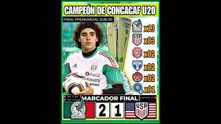 MÉXICO CAMPEÓN DE CONCACAF SUB 20 shorts [upl. by Cattima493]