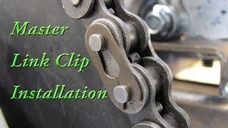 How to Install a Roller Chain Master Link Clip [upl. by Rexford]