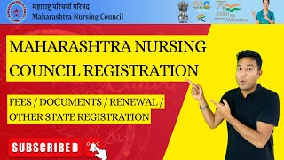 Maharashtra nursing council registration  MNC nursing registration online MNC registration renewal [upl. by Sokul]