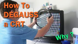 Degaussing a CRT how and why [upl. by Acissey]