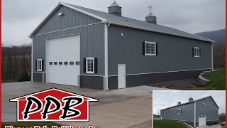 42 W x 80 L x 18 H  Garage by Pioneer Pole Buildings Inc [upl. by Nethsa958]