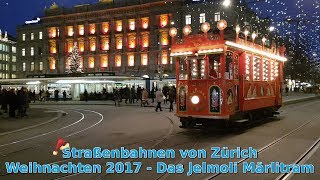 Straßenbahnen von Zürich  Das Jelmoli Märlitram [upl. by Tibold]