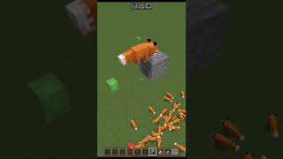 Fox vs Chicken in Minecraft shorts [upl. by Eenahs]