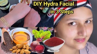 Hydra Facial In 3 Steps At Home With Outstanding Results [upl. by Timofei945]