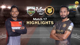 Khulna Tigers vs Sylhet Sunrisers  17th Match  Highlights  Season 8  BBPL 2022 [upl. by Whipple]