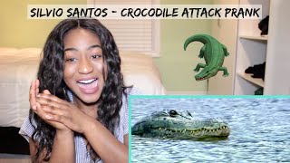 HILARIOUS Silvio Santos Prank  Crocodile Attack Prank  REACTION [upl. by Amme]