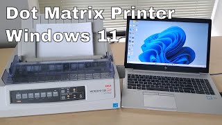 🖨️ Vintage Dot Matrix Printer Working with Windows 11 💻 [upl. by Seibold663]