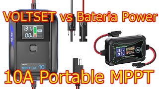 Voltset Portable 10 Amp MPPT Solar Charge Controller v Bateria Power 10a TEST Review wisebuyreviews [upl. by Ashlee486]