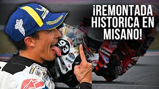 MÁRQUEZ vuelve a GANAR en TERRITORIO de ROSSI [upl. by Nnylyak]