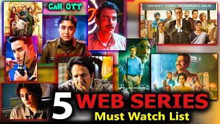 Top 5 INDIAN Web Series in 2024  Gah OTT [upl. by Acinoed274]