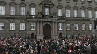 Denmark National Anthem  Crowds sung spontaneously [upl. by Wengert]