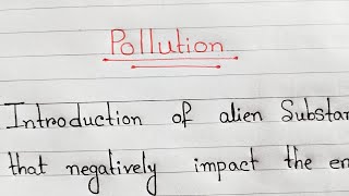 Pollution paragraph writingEnglish paragraph [upl. by Gelya]