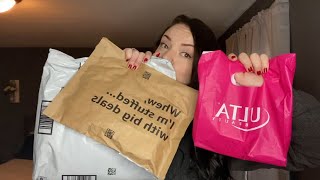 FREE GIFTS FROM ULTA  AMAZON HAUL [upl. by Enicnarf]