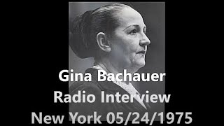 Gina Bachauer Radio Interview New York 1975Very funny [upl. by Tony816]