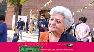 Salima Hashmi at LLF2024 [upl. by Florian]