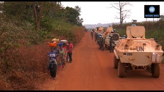 Les Casques bleus contrôlent la ville Bangassou [upl. by Nimajaneb961]