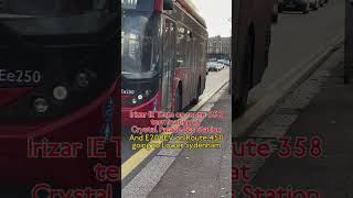 Irizar IE Tram on route 358 amp E200EV on route 450 at Crystal Palace Bus Station [upl. by Ashlen]