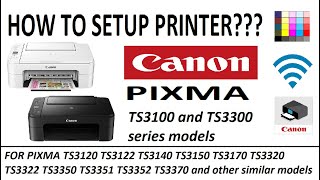 Wireless Setup for PIXMA TS3122 TS3322 TS3120 TS3150 TS3320 TS3350 TS3340 TS3351 TS3352 series [upl. by Sedgewick]