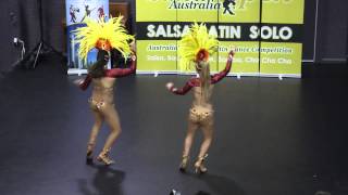 Kristi amp Joelle  Australian ProAm Samba Champions [upl. by Odericus]