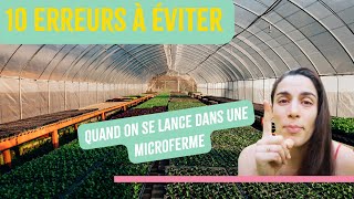 10 ERREURS A ÉVITER  Projet de microferme Hydroponique et Aquaponique [upl. by Eetnom]