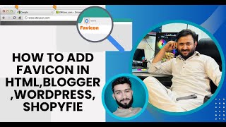 How to Insert Favicon in HTML  How to Add Favicon in WordPress  How to Add Favicon in Blogger [upl. by Anyrb]