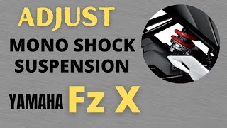 Fz x adjust mono shock suspension  Yamaha bike adjust mono shock suspension  Two wheeler solution [upl. by Eldoria828]