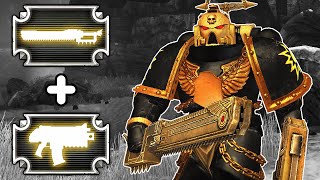 Golden Halos Chapter – Relic Chainsword amp Relic Bolter ▶ Warhammer 40000  Space Marine Augmented [upl. by Enyahc]