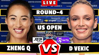 🔴LIVE Zheng Q vs Vekic D • US Open 2024 round4 Zheng Vekic tennis wta usopen [upl. by Efron]