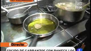 Receta de Cocido de garbanzos con panecillos ED [upl. by Hunsinger998]