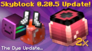 Skyblock 0205 Release Dye Update Dungeon Changes Event Drops  More Hypixel Skyblock News [upl. by Hanej]