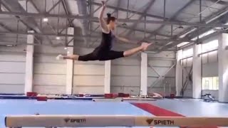 Larisa Iordache Comeback Training for Tokyo 2021 [upl. by Mairym304]