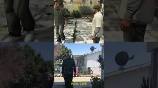 Lamar Roasts Franklin  GTA V vs REALLIFE Comparison gta5 gta5shorts [upl. by Siger]