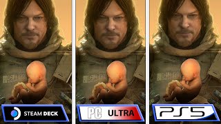 Death Stranding Directors Cut  Steam Deck  PS5  PC  Graphics Comparison [upl. by Richella]