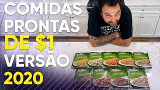 COMIDAS PRONTAS CONGELADAS DE 1 NOS ESTADOS UNIDOS  VERSAO 2020 [upl. by Elleira188]