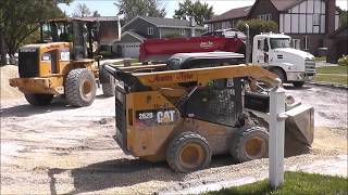 CAT 262D Skid Steer In Action [upl. by Woolley544]