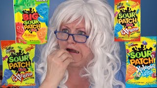 Sour Patch Kids CANDY Challenge Gogurt Granny Freaks Out [upl. by Ennairol]