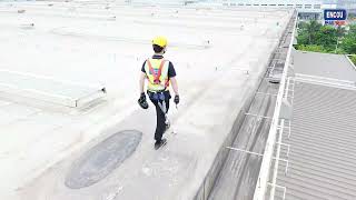 Roof lifeline antifall system application project [upl. by Anerys]