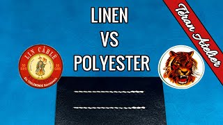 LINEN vs Polyester Threads for Stitching Leather [upl. by Quigley]