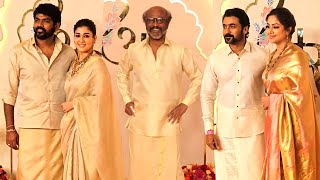 Rajinikanth Nayanthara Vignesh Shivan Suirya Jyothika At Ambani Son Wedding  Anant amp Radhika [upl. by Aluor]