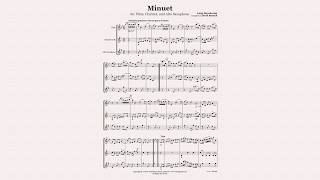 Boccherini Minuet  FluteClarinetSax Trio Sheet Music [upl. by Sydney]