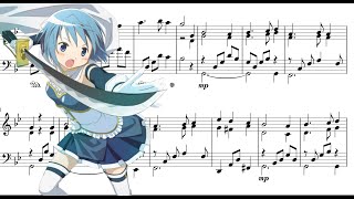 Decretum  Piano  Puella Magi Madoka Magica Sheet music [upl. by Bullen68]