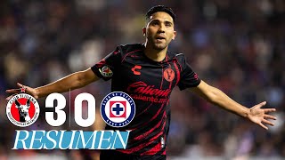 TIJUANA 30 CRUZ AZUL 4tos de Final Ida  Los Xolos golean a la Máquina [upl. by Aivon]